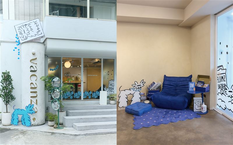 vacanza三門市化身限定「日常藝廊」,讓Haydonna筆下毛孩走進城市生活。(圖/品牌業者提供)