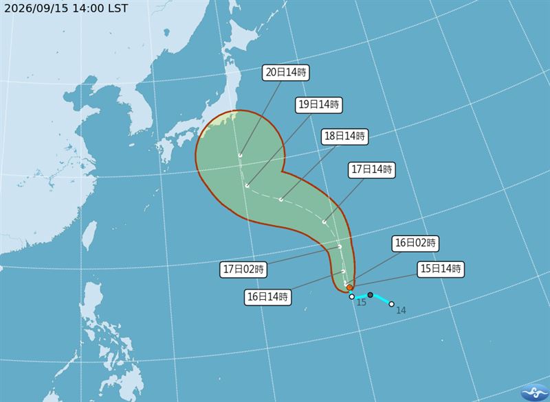 杜鵑颱風最快將在明晨生成。(圖/氣象署)