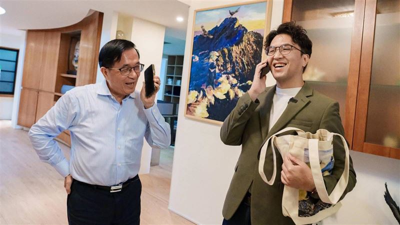 沈伯洋見陳水扁笑喊1件事！陳致中急喊冤