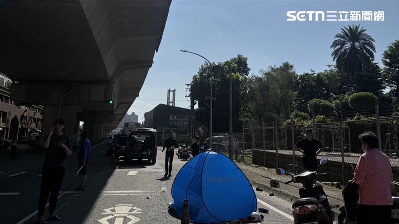 高雄市大寮區市道188，今天（16日）上午發生死亡車禍。（圖／翻攝畫面）