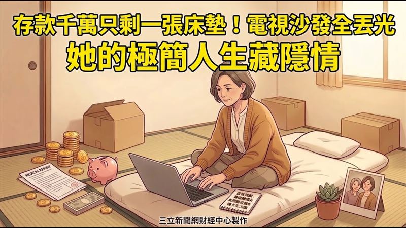 她把日子越過越薄　53歲極簡人生真相