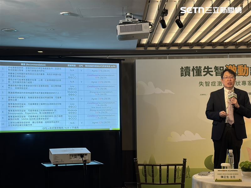 高醫大附醫精神醫學部主任陳正生揭「激動症狀專家十大共識」。(圖/記者簡浩正攝影)