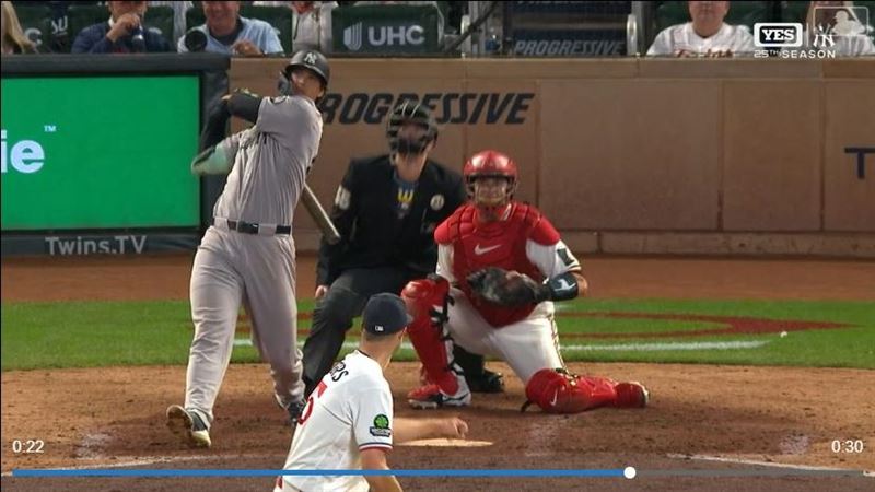 「左打賈吉」瓊斯(Spencer Jones)炸裂3分砲。(圖/翻攝自MLB官網)