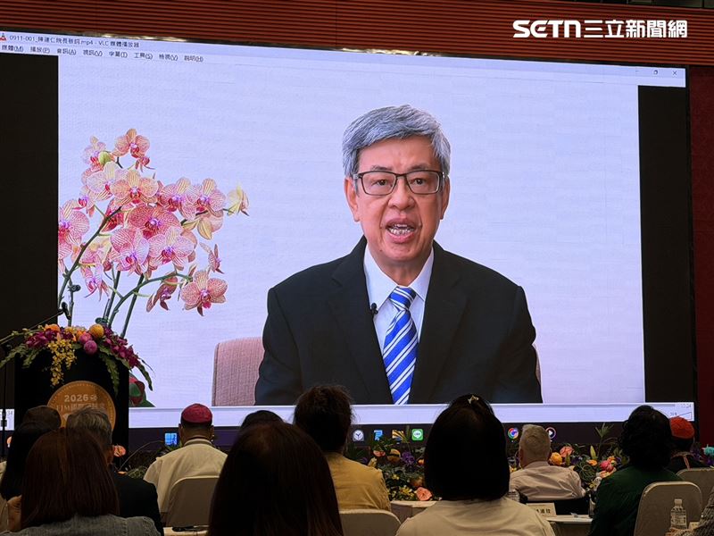 87歲吳若石神父現身逼哭眾人!陳建仁跨海力挺,FJM宣布插旗檳城。(圖/翻攝畫面)