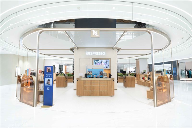 Nespresso全球首家「大巨蛋啡凡概念店」。(圖/品牌業者提供)