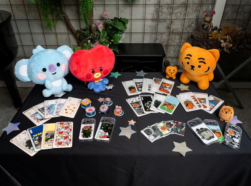 德誼數位與VICXXO Gallery合作,推「宇宙明星 BT21」、「MUZIK TIGER」獨家周邊配件。(圖/品牌業者提供)