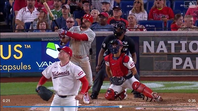 舒瓦伯（Kyle Schwarber）敲出本季第45轟。（圖／翻攝自MLB官網）