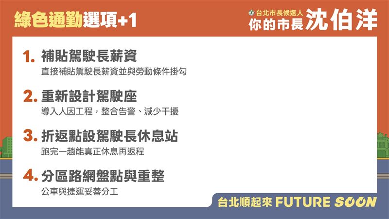 沈伯洋舉行交通政策發表會,針對公車安全改革提出四項解方(圖/沈伯洋競辦提供)