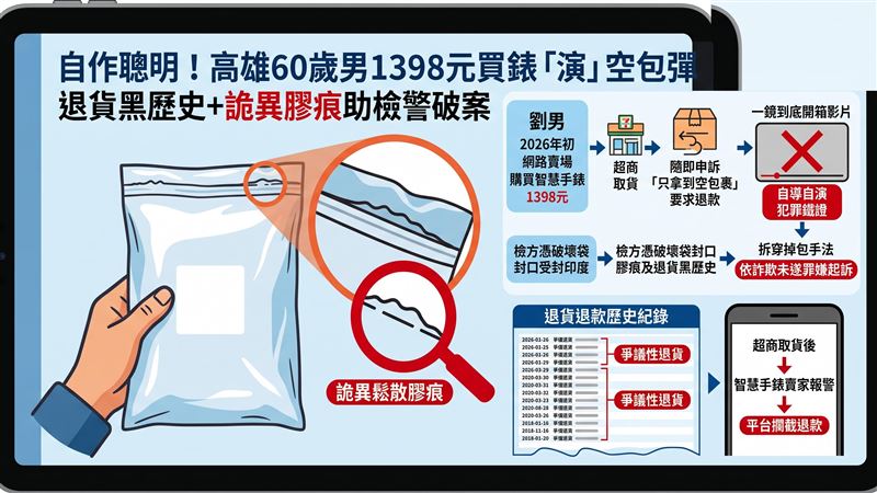 買手錶誆空盒！檢憑一條膠痕戳破起訴
