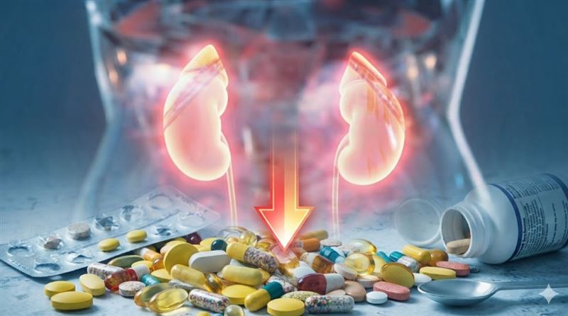 許多人為了維持健康與美麗,每天按時補充保健食品,卻不知「多吃有益」的直覺可能正悄悄危害腎臟健康。(示意圖/AI生成)