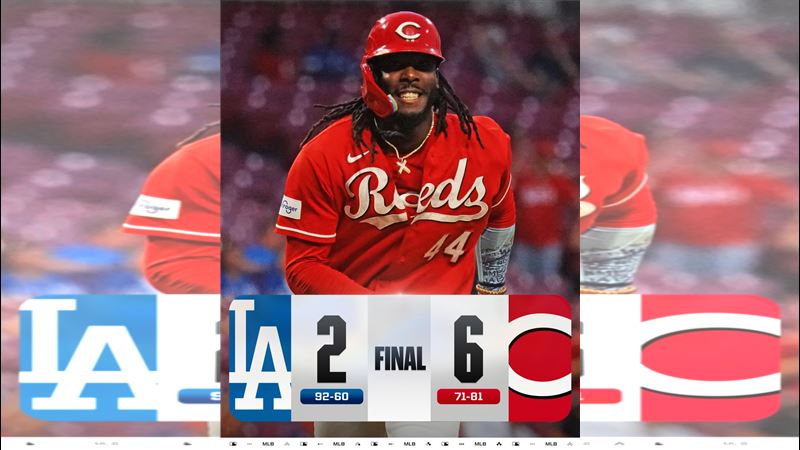 道奇2:6不敵紅人。(圖/翻攝自X平台 @MLB)