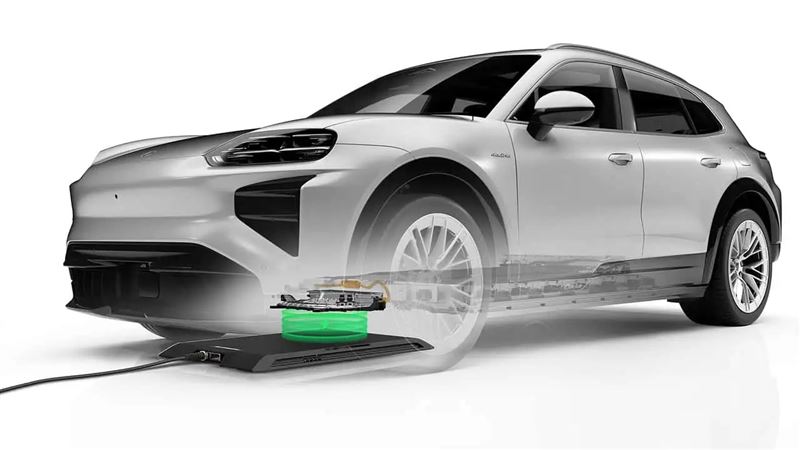 Cayenne Electric升級無線充電功能。（圖／翻攝Porsche網站）