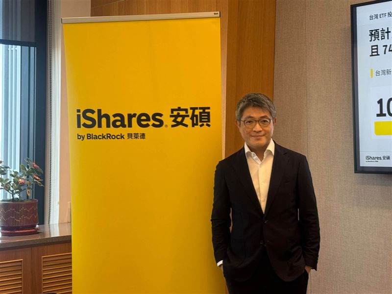 貝萊德公布亞太區ETF投資人調查，台灣ETF滲透率達53%居亞太之冠。其中89%為自主投資，且AI工具成為關鍵資訊來源，未來市場仍具成長空間。（圖／記者師瑞德攝影）
