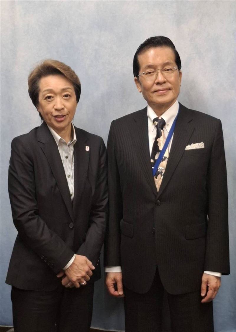 國民黨副主席張榮恭訪日會與橋本聖子會面(圖/國民黨提供)