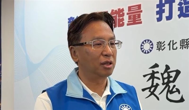 國民黨彰化縣長參選人魏平政澄清當天到餐會敬酒約10分鐘就離開,認為在有罪判決出爐前應做「無罪推定」。(圖/翻攝畫面)