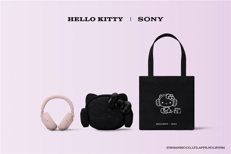 WH-1000XM6 x Hello Kitty合作限定版。(圖/台灣索尼提供)