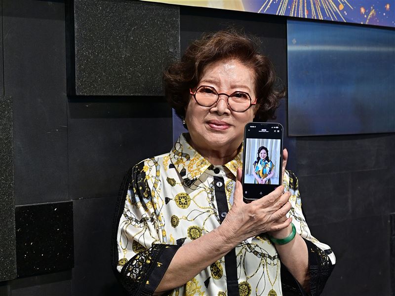 「國民阿嬤」陳淑芳今日出席中秋聯歡餐會。(圖／台視提供）