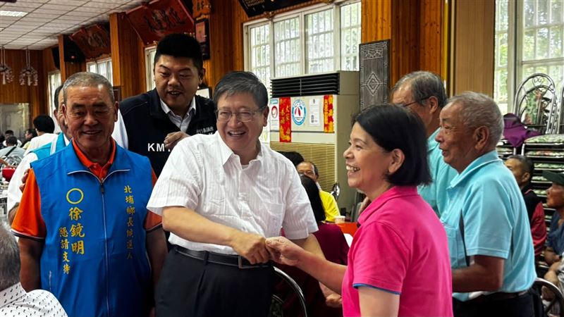楊文科16日出席北埔鄉民眾服務社會員大會。（圖／國民黨新竹縣黨部提供）
