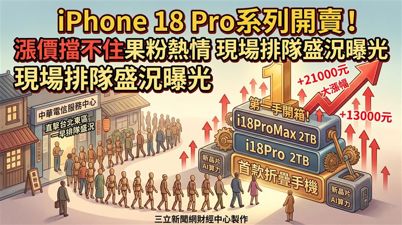 i18Pro系列開賣！果粉不怕漲價　盛況曝光