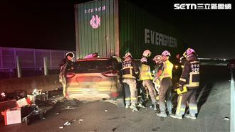 台61休旅車撞貨櫃車！駕駛搶救4小時不治