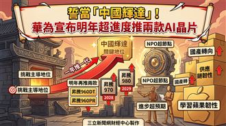 華為明年推兩款AI晶片　目標成為中國輝達