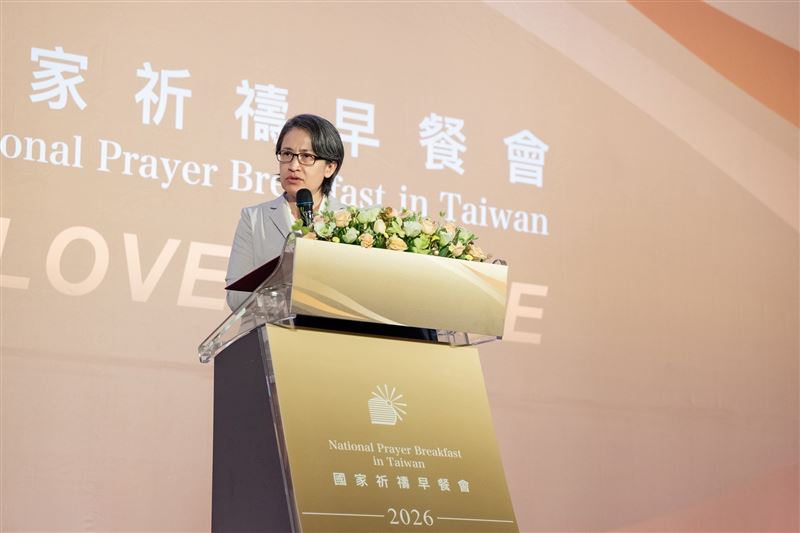 副總統蕭美琴出席「2026國家祈禱早餐會」(圖/總統府提供)