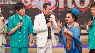 陽帆（左起）跟蔡小虎、白冰冰台上互動。(圖／民視提供）