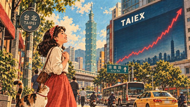 早盤指數挑戰47000點未成拉回，11點過後期指多單湧入攻克47000點關卡化解長上影線壓力，也頗有『中秋變盤』提前發動的氣氛。如果未來量能增加是複製6月短線滾量上漲，成交量越大籌碼安定度越差；比較理想的狀況是量價配合：上漲出量回檔量穩，而且外資重新買盤湧入推升台幣穩健升值。（圖／AI生成）