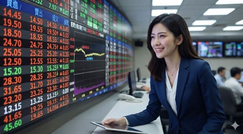台股今(21)日終場大漲538.09點,其中面板大廠友達(2409)更是強勢鎖死漲停價33.35元,讓許多投資人開心不已。(示意圖/AI生成)