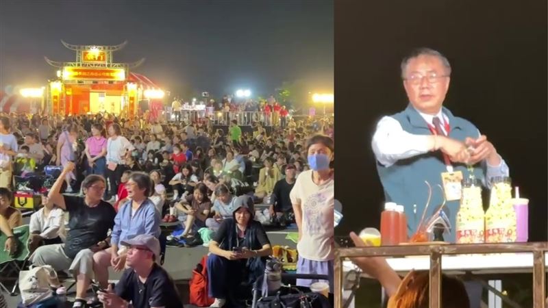 台南鍘美藝術節首演爆棚!黃偉哲也來看。(圖/三立電視)