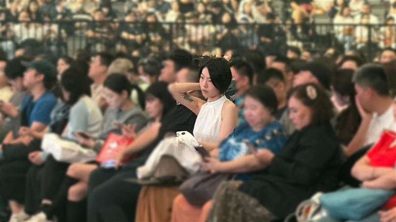 蕭煌奇愛妻低調現身觀眾席第一排C位。(圖/記者徐珮華攝影)