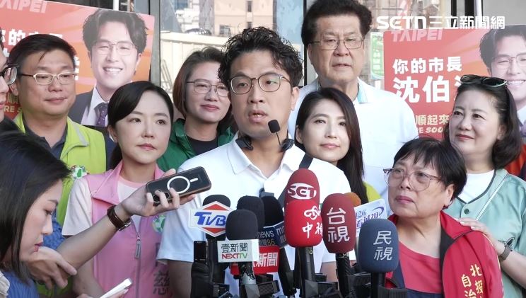 沈伯洋表示,台北市政府現在的問題也多,相信市政可能特別繁忙,因此上節目等可能會延誤。(圖/翻攝畫面)
