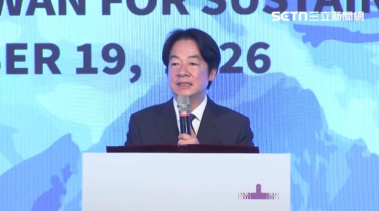 賴清德出席「2026總統府全社會防衛韌性國際論壇」宣布正式成立由台灣發起的國際組織—「世界災害管理聯盟—WADM」,強調是半個多世紀以來,台灣推動國際組織參與的重要突破。(圖/翻攝畫面)