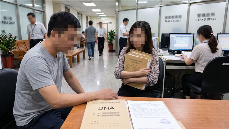 男子跟妻子協議離婚,但前妻卻產下一名女嬰,男方認為孩子並非親生,提出DNA基因圖譜型別分析報告,結果有10個基因座型別不相符。(示意圖/AI製圖)