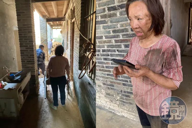 面對滿目瘡痍的茶園與住處，黃先生求助無援的情況下，只能與家人自己動手清理。（圖／鏡週刊／讀者提供）