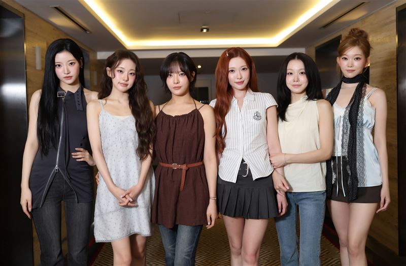 韓國女團Billlie展現獨特專屬魅力。(圖/記者鄭孟晃攝影)