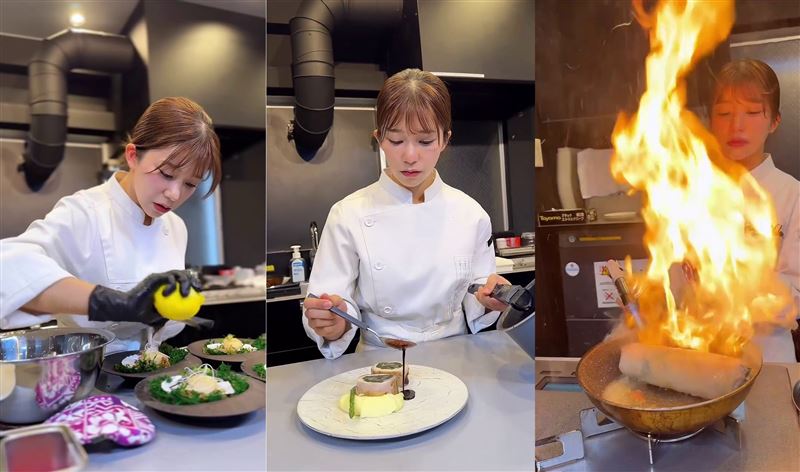 川越鈴子曾在飯店餐廳400名員工中脫穎而出奪下MVP,卻因為車禍造成右手麻痺。(圖/翻攝自kawagoeniko IG)