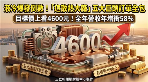 它五大科技巨頭訂單全包　目標價至4600元