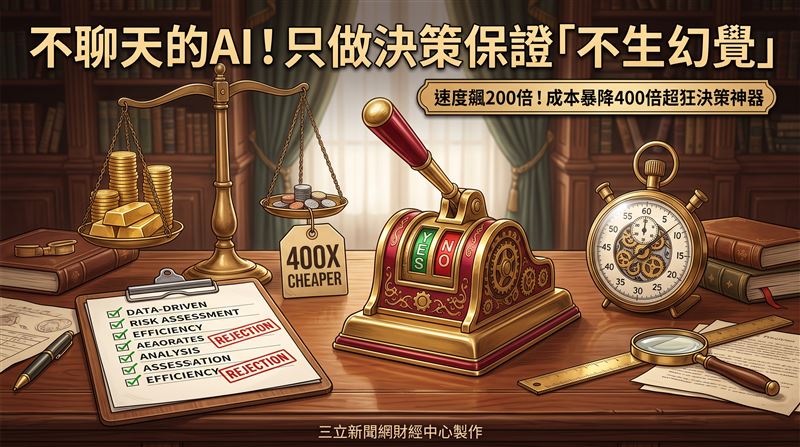 只做決策！「這款AI」便宜400倍