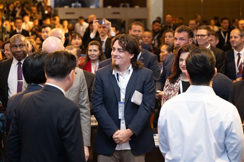 帕爾默&middot;拉奇（Palmer Luckey）出席「2026總統府全社會防衛韌性國際論壇」（圖／總統府提供）