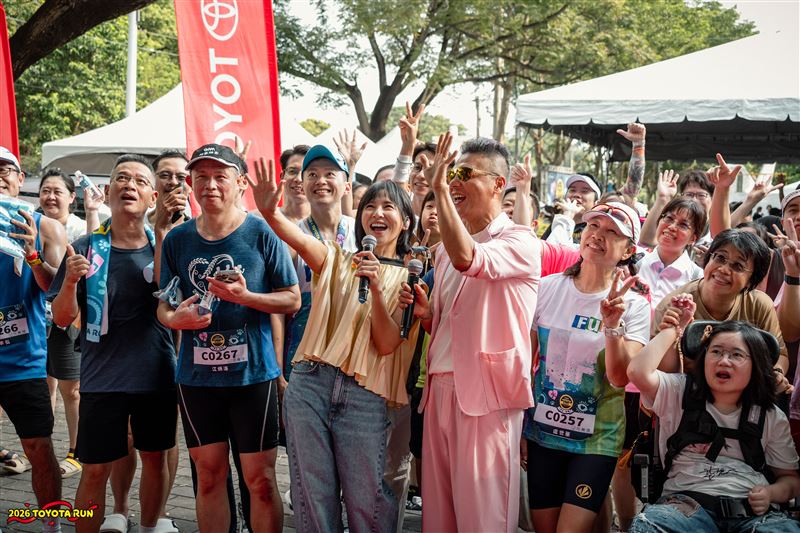 梁文音參加公益路跑。(圖/TOYOTA RUN 提供)