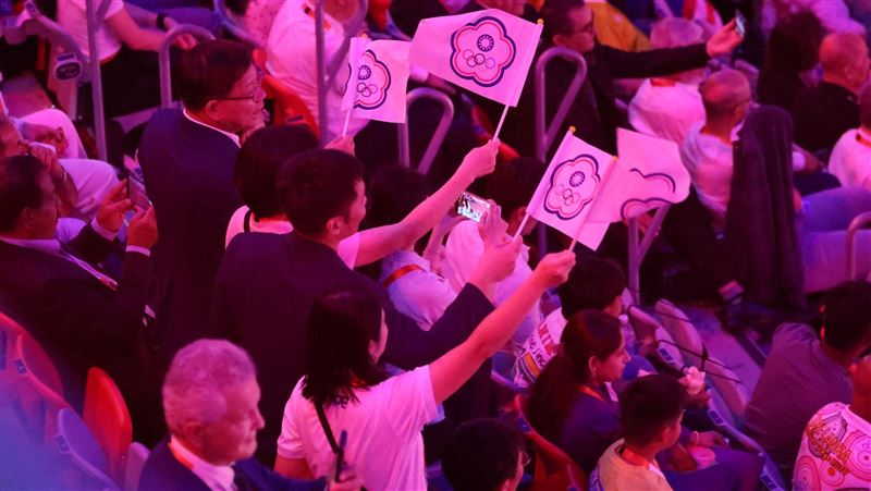 運動部長李洋出席亞運開幕式。(圖/運動部提供)