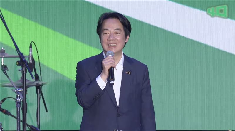 賴清德出席民進黨創黨40週年紀念音樂會(圖/翻攝畫面)