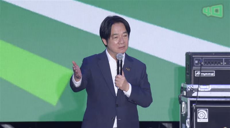 賴清德表示,民進黨存在的目的,就是為台灣打拚(圖/翻攝畫面)