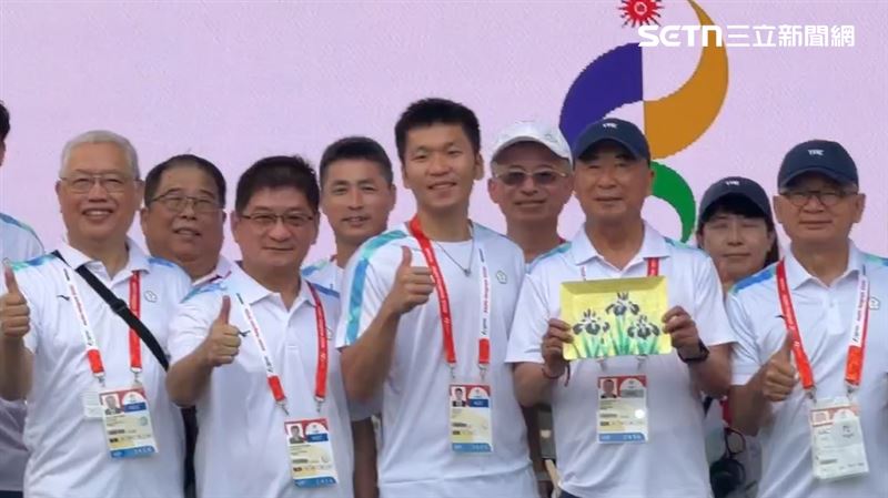 台灣代表團由李洋帶領,亞運賽事如火如荼進行中。(圖/三立新聞台)