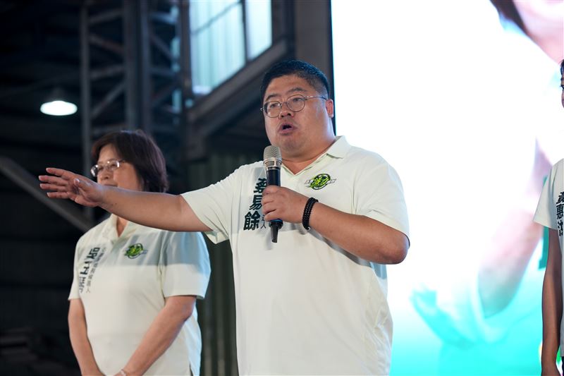 民進黨嘉義縣長候選人蔡易餘。(圖/翻攝畫面)