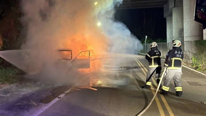 開車散心遇火燒車！她路邊崩潰大哭：好痛