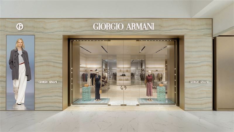 Giorgio Armani宣告,全台規模最大、逾百坪空間的全新旗艦專賣店正式進駐台中漢神洲際購物廣場。(圖/品牌業者提供)