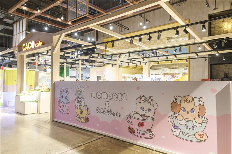 韓國人氣IP MOMOREI夢幻降臨CACO cafe。(圖/品牌業者提供)