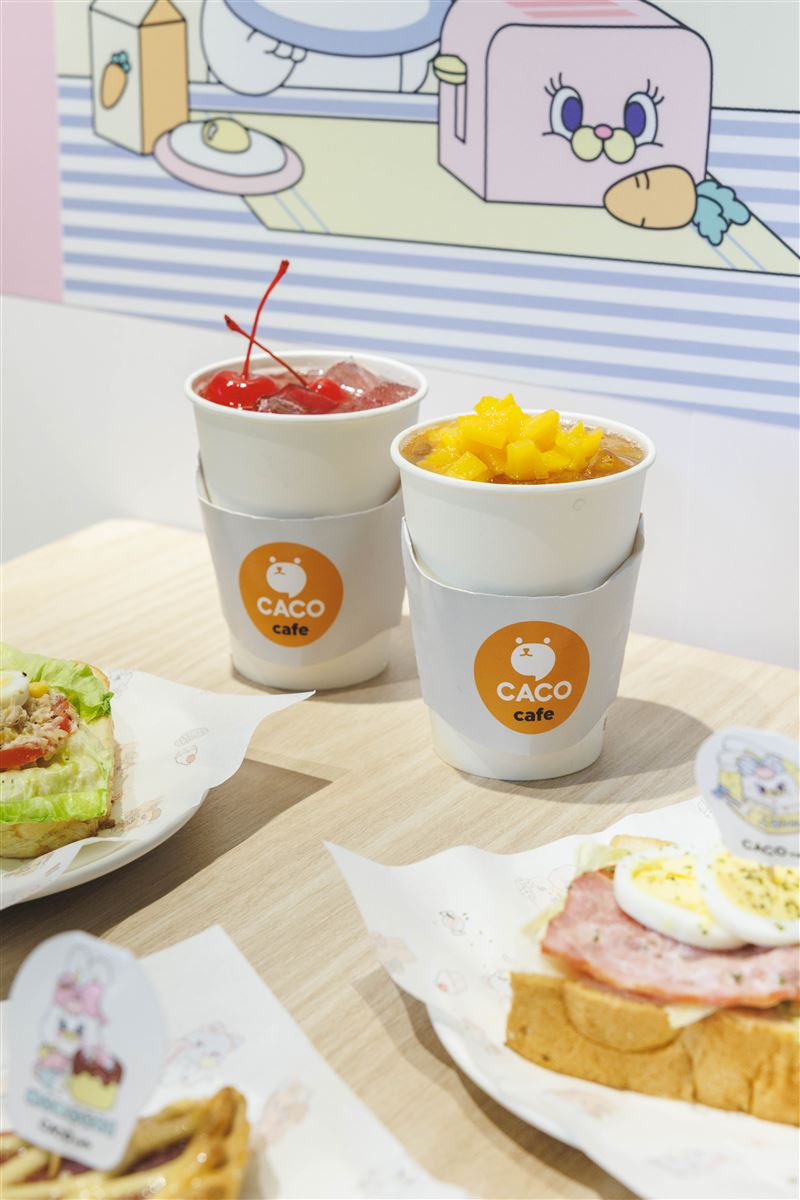MOMOREI聯名系列本次推出六款限定餐飲,從鹹食到甜點、飲品一次滿足。(圖/品牌業者提供)